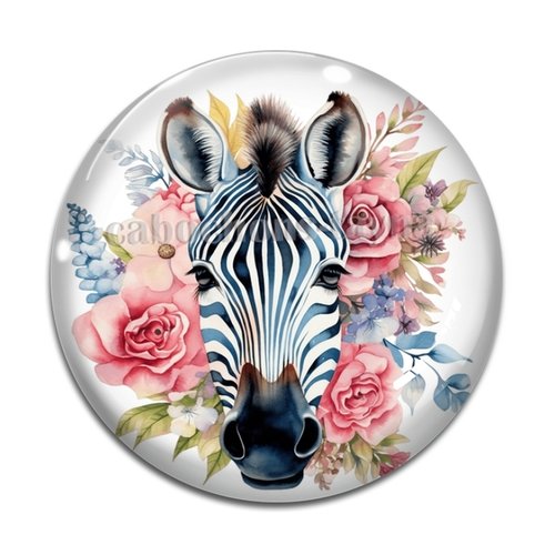 Cabochon zèbre, en résine ou en verre différente taille