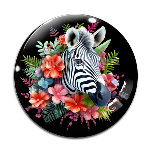 Cabochon zèbre, en résine ou en verre différente taille