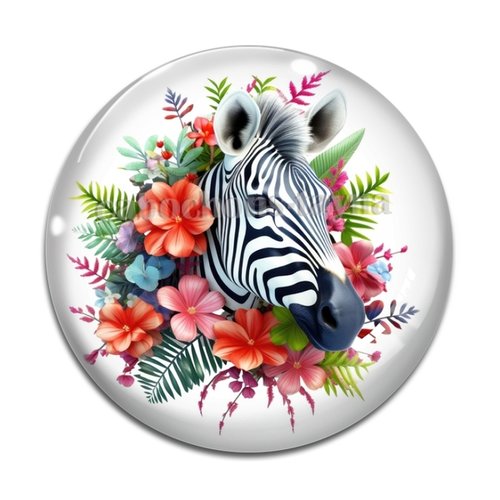 Cabochon zèbre, en résine ou en verre différente taille