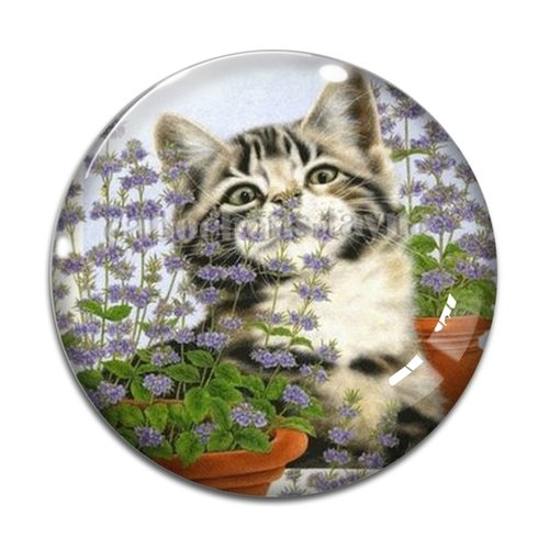 Cabochon chat, en résine ou en verre différente taille