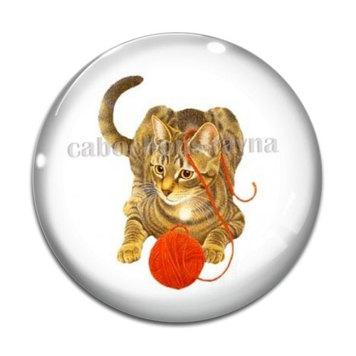 Cabochon chat, en résine ou en verre différente taille