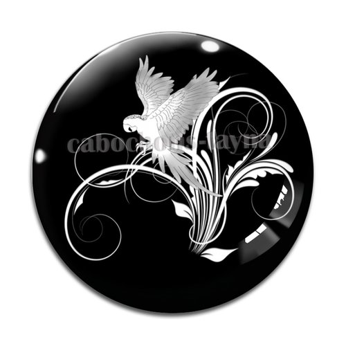 Cabochon oiseaux, en résine ou en verre différente taille