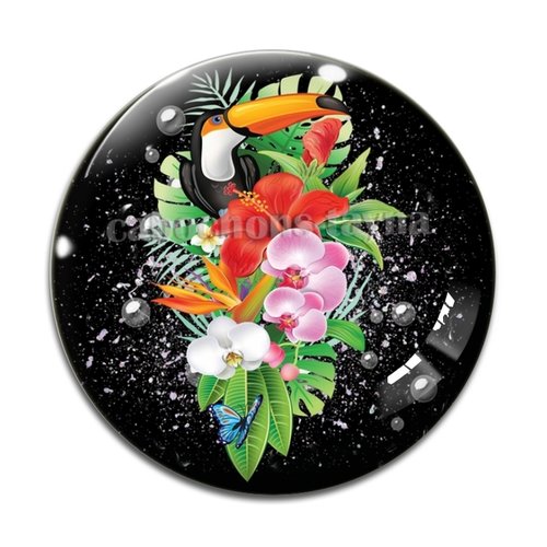 Cabochon oiseaux, en résine ou en verre différente taille