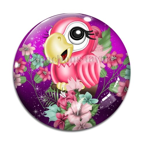 Cabochon oiseaux, en résine ou en verre différente taille
