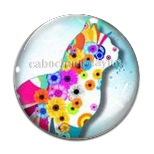Cabochon chat, résine ou verre différente taille
