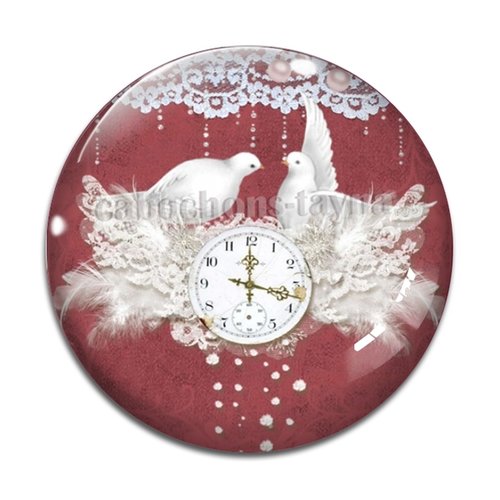 Cabochon oiseaux, en résine ou en verre différente taille