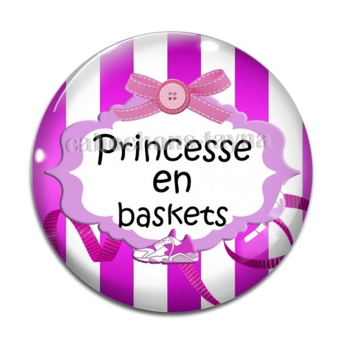 Cabochon princesse en basket, cabochon résine, verre rond différente taille