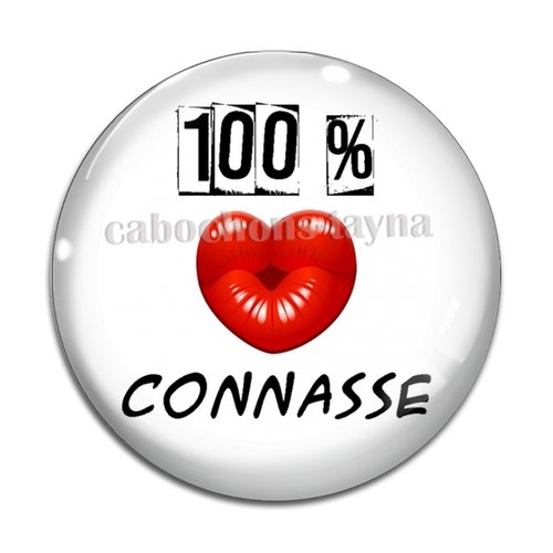 Cabochon 100 connasse, cabochon résine, verre rond différente taille