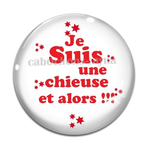 Cabochon chieuse, cabochon résine, verre rond différente taille