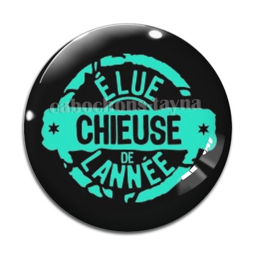 Cabochon chieuse, cabochon résine, verre rond différente taille