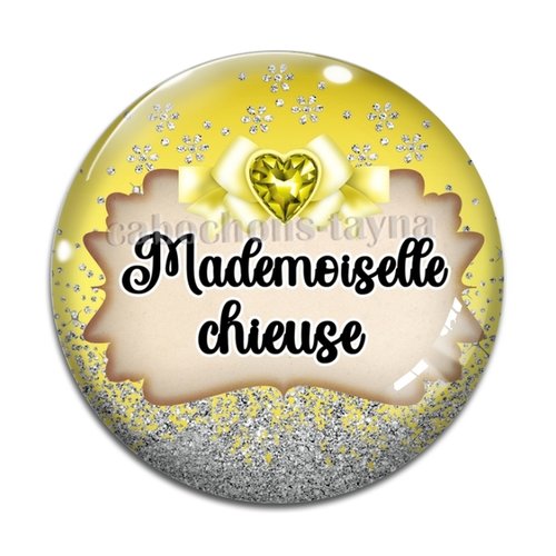 Cabochon chieuse, cabochon résine, verre rond différente taille