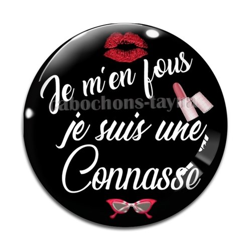 Cabochon connasse, cabochon résine, verre rond différente taille