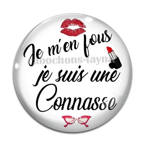 Cabochon connasse, cabochon résine, verre rond différente taille