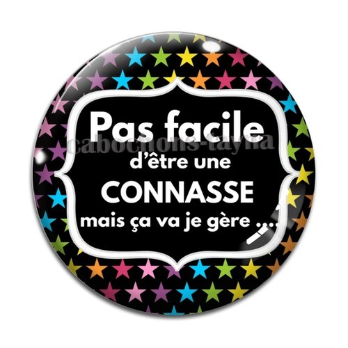 Cabochon connasse, cabochon résine, verre rond différente taille