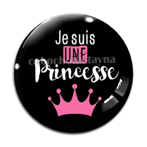 Cabochon princesse, cabochon résine, verre rond différente taille