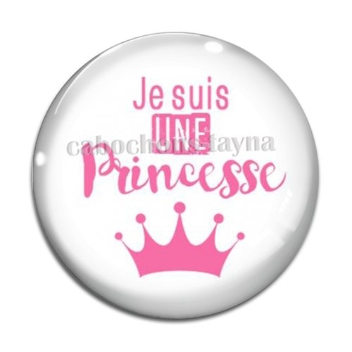 Cabochon princesse, cabochon résine, verre rond différente taille