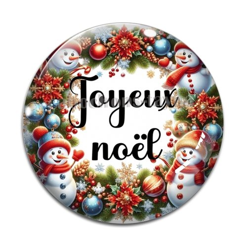 Cabochon joyeux noel , cabochon résine, verre rond différente taille