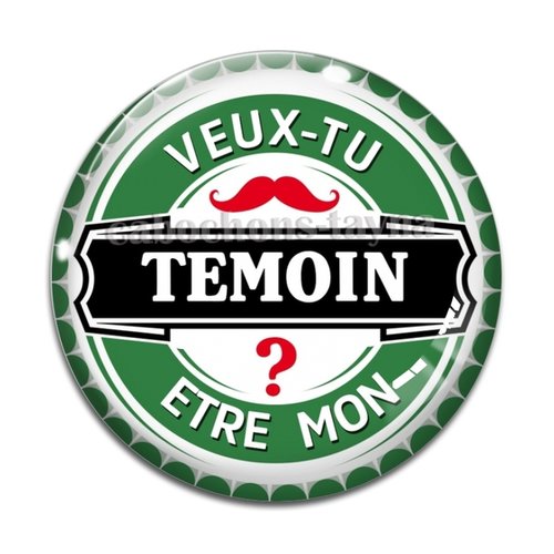 Cabochon veux tu être mon témoin, cabochon résine, verre rond différente taille