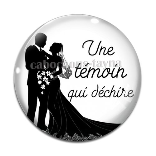 Cabochon une témoin qui déchire, cabochon résine, verre rond différente taille