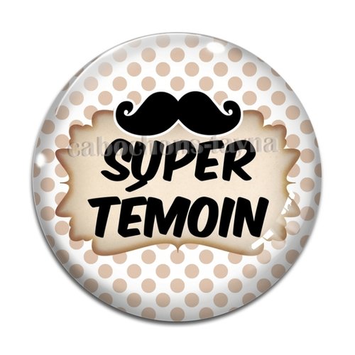 Cabochon un super témoin, cabochon résine, verre rond différente taille