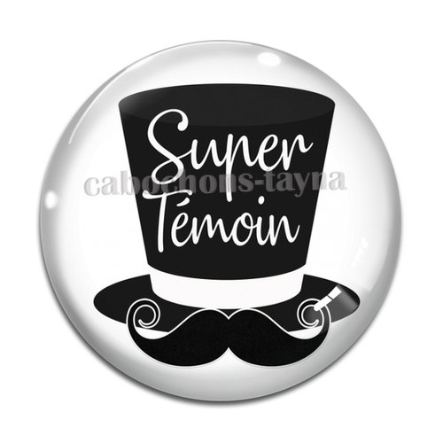 Cabochon un super témoin, cabochon résine, verre rond différente taille