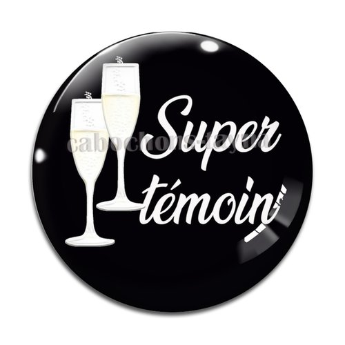 Cabochon un super témoin, cabochon résine, verre rond différente taille