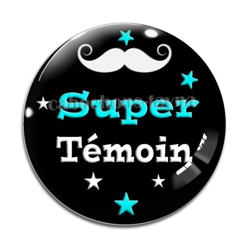 Cabochon un super témoin, cabochon résine, verre rond différente taille