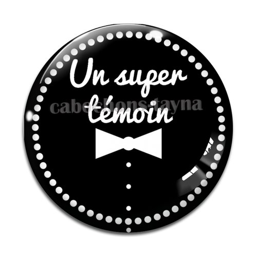 Cabochon un super témoin, cabochon résine, verre rond différente taille