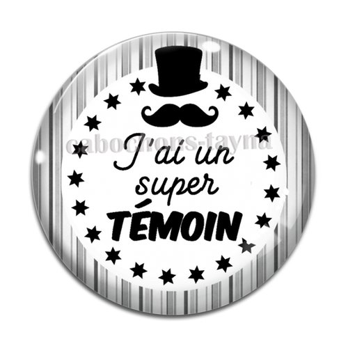 Cabochon un super témoin, cabochon résine, verre rond différente taille