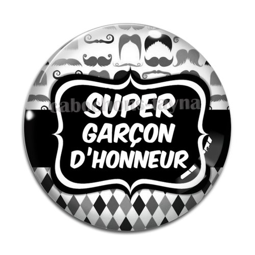 Cabochon garçon d'honneur, cabochon résine, verre rond différente taille