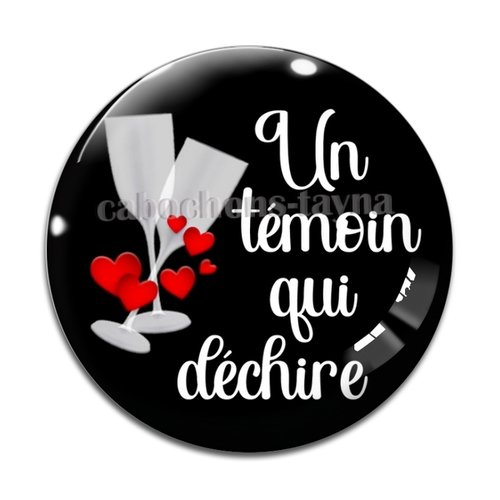 Cabochon un témoin qui déchire, cabochon résine, verre rond différente taille