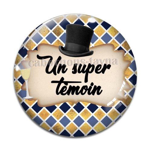 Cabochon un super témoin, cabochon résine, verre rond différente taille
