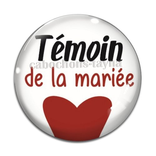 Cabochon témoin de la mariée, cabochon résine, verre rond différente taille