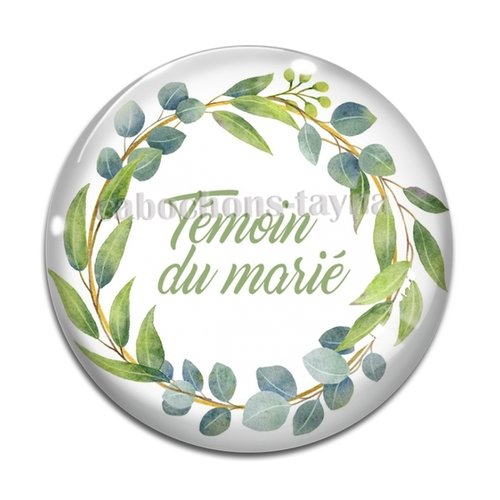 Cabochon témoin du marié, cabochon résine, verre rond différente taille