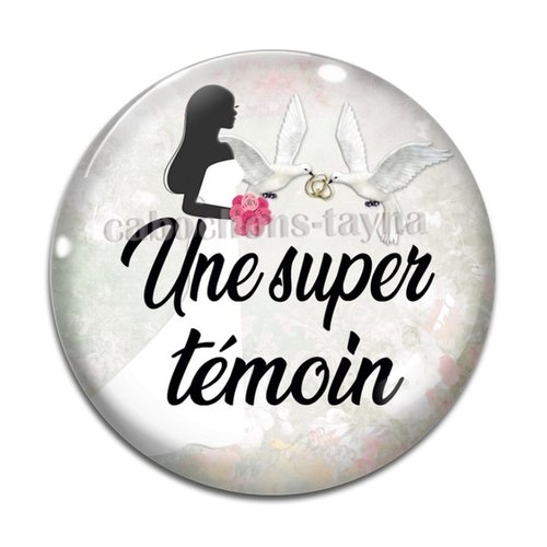 Cabochon super témoin, cabochon résine, verre rond différente taille