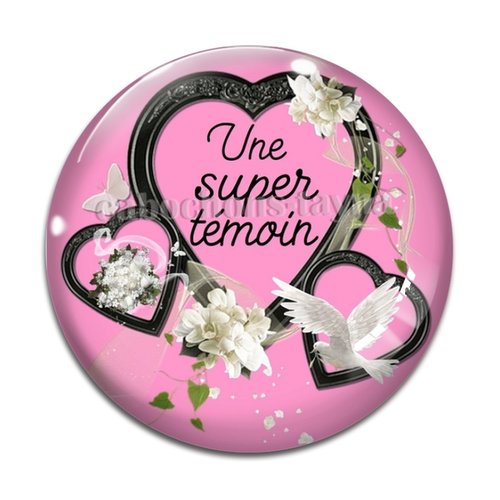 Cabochon super témoin, cabochon résine, verre rond différente taille