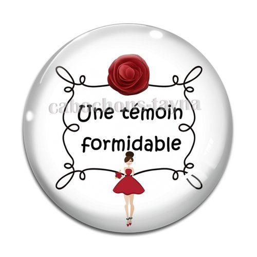 Cabochon  témoin, cabochon résine, verre rond différente taille