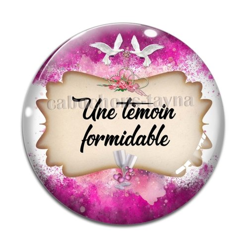 Cabochon  témoin, cabochon résine, verre rond différente taille