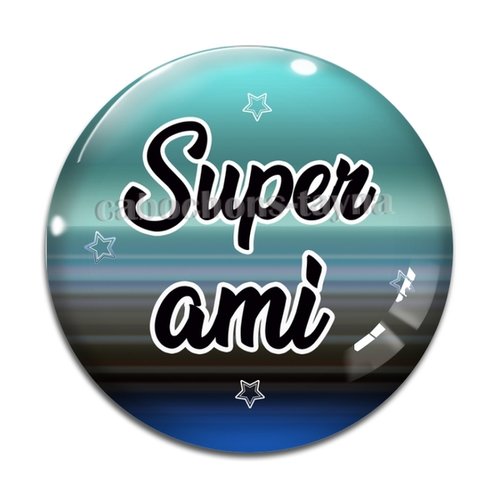 Cabochon super ami, cabochon résine, verre rond différente taille