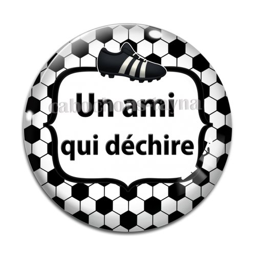 Cabochon ami qui déchire, cabochon résine, verre rond différente taille