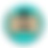 Cabochon je suis une amie qui déchire, cabochon résine, verre rond différente taille