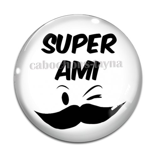 Cabochon super ami, cabochon résine, verre rond différente taille