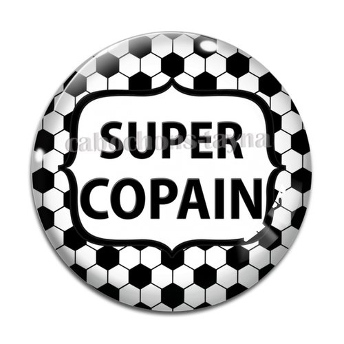 Cabochon super copain, cabochon résine, verre rond différente taille