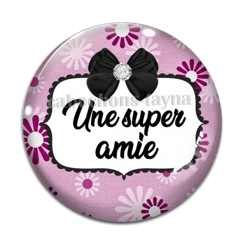 Cabochon super amie, cabochon résine, verre rond différente taille
