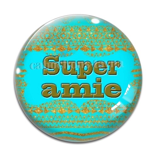 Cabochon super amie, cabochon résine, verre rond différente taille