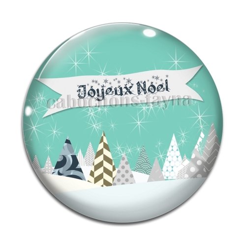 Cabochon joyeux noël, cabochon résine, verre rond différente taille