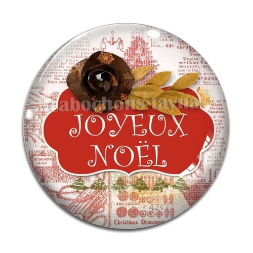 Cabochon joyeux noël, cabochon résine, verre rond différente taille