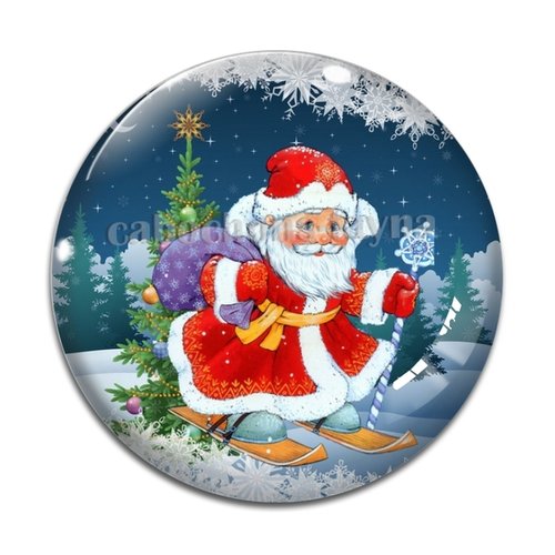 Cabochon sapin de noël, cabochon résine, verre rond différente taille