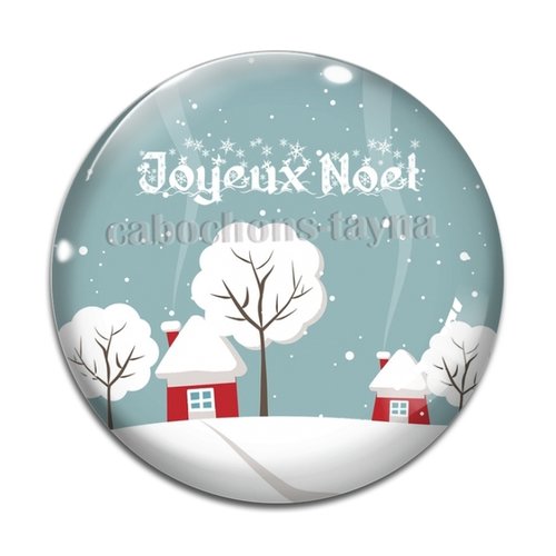 Cabochon joyeux noël, en résine ou en verre différente taille