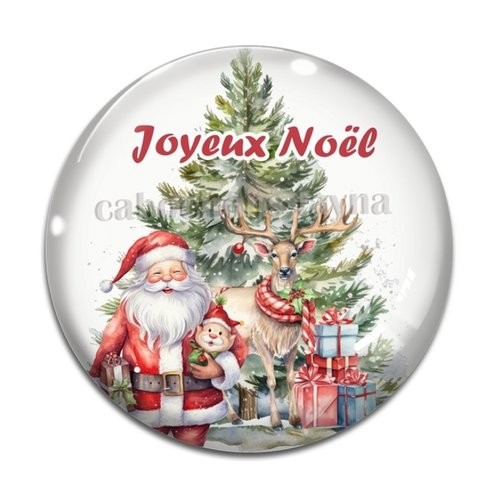 Cabochon joyeux noël, en résine ou en verre différente taille